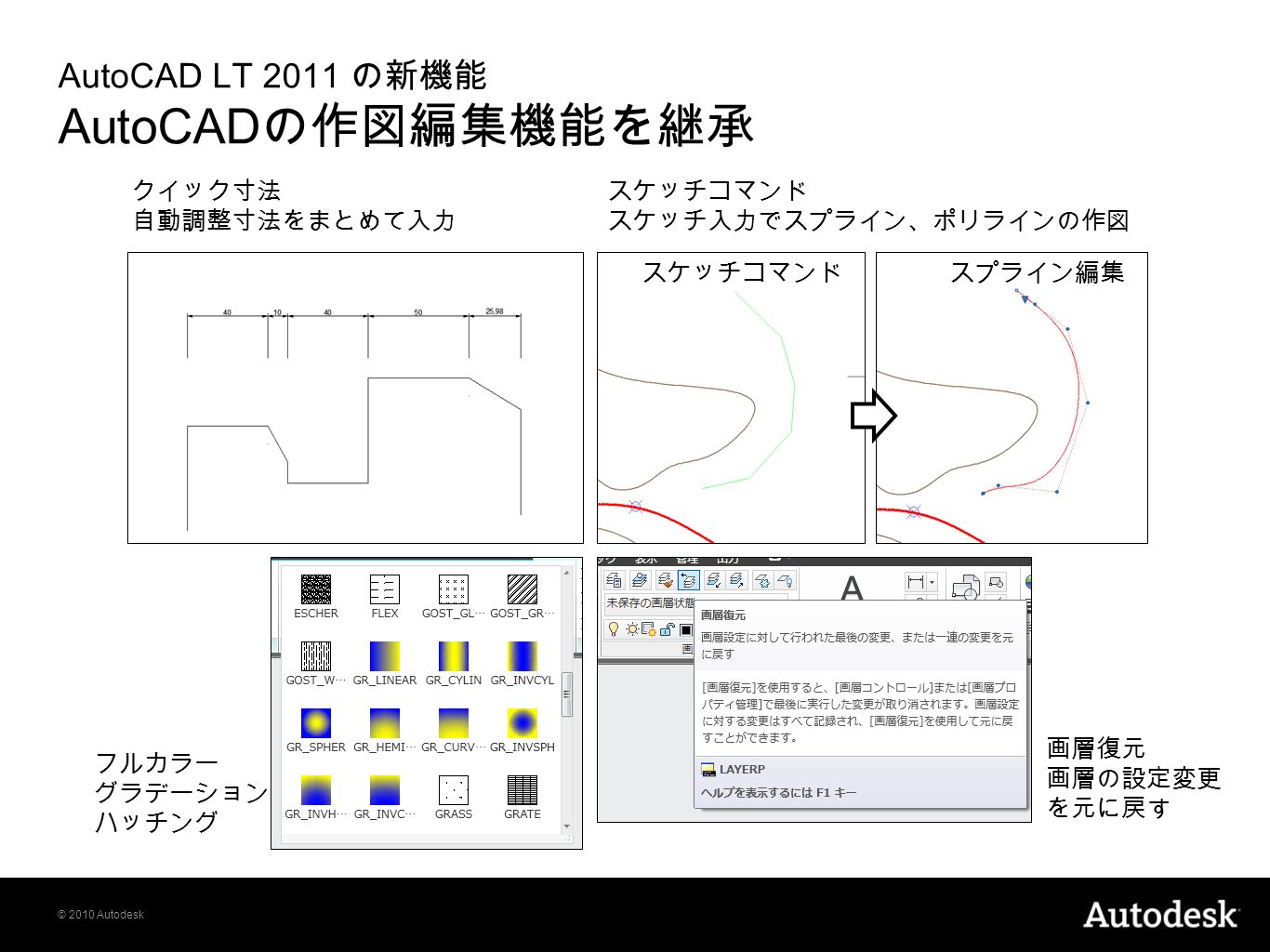 2010 Autodesk 生産性 44% アップの AutoCAD LT 2011 で図面作成 