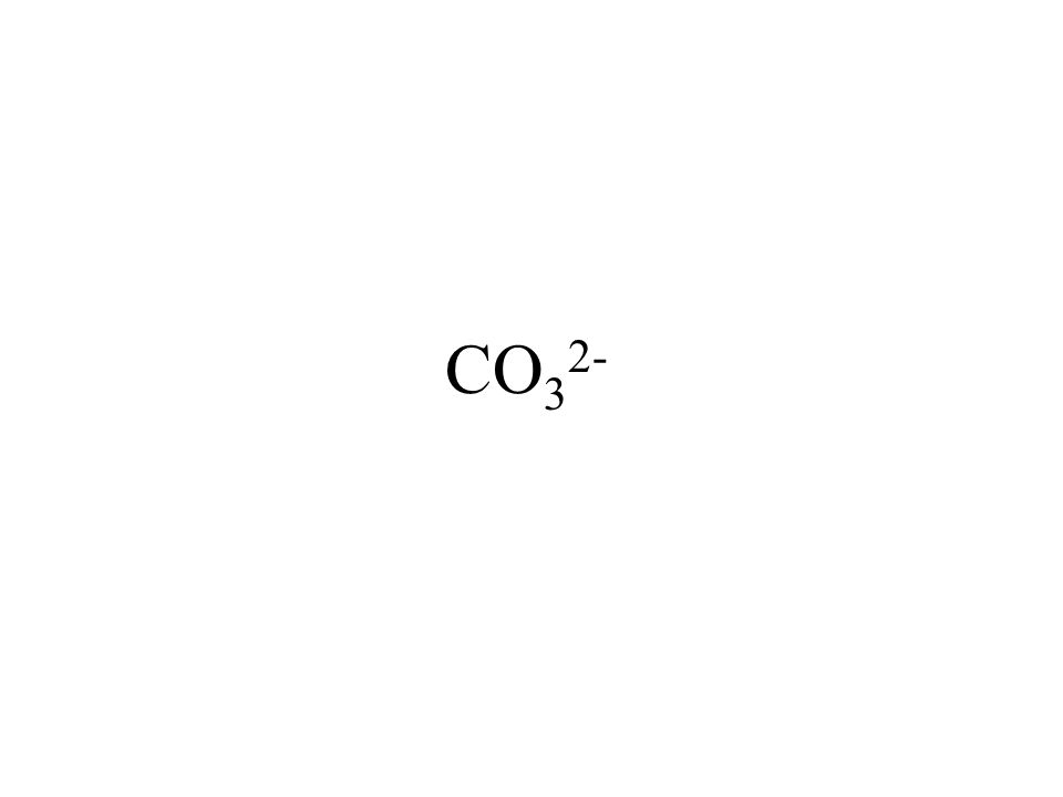 CO 3 2-