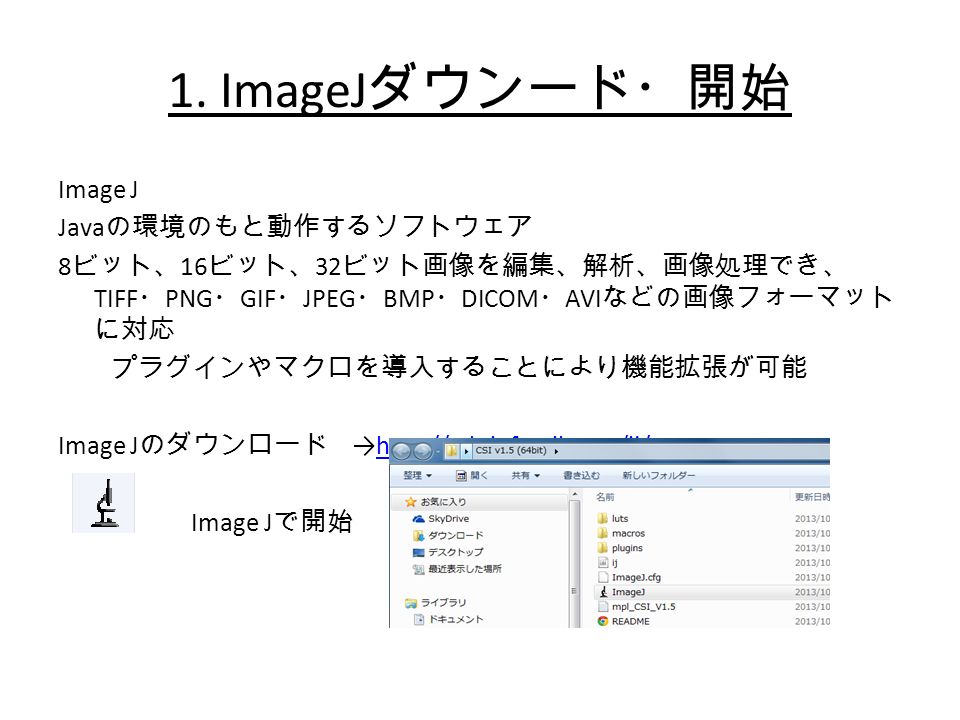 Image J を用いた粒子径分析 目次 1 Imagej ダウンード 開始 2 粒子径分析の基本操作 Ppt Download